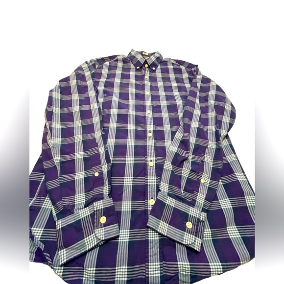 J Crew long sleeve size Men’s medium button down shirt/purple/slim fit/preppy - Picture 5 of 7